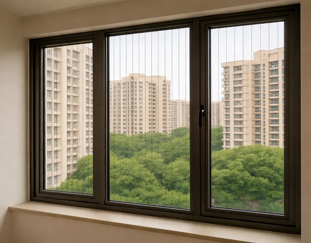 Premium Quality Invisible Grills for Windows - Chennai Safety Solutions5